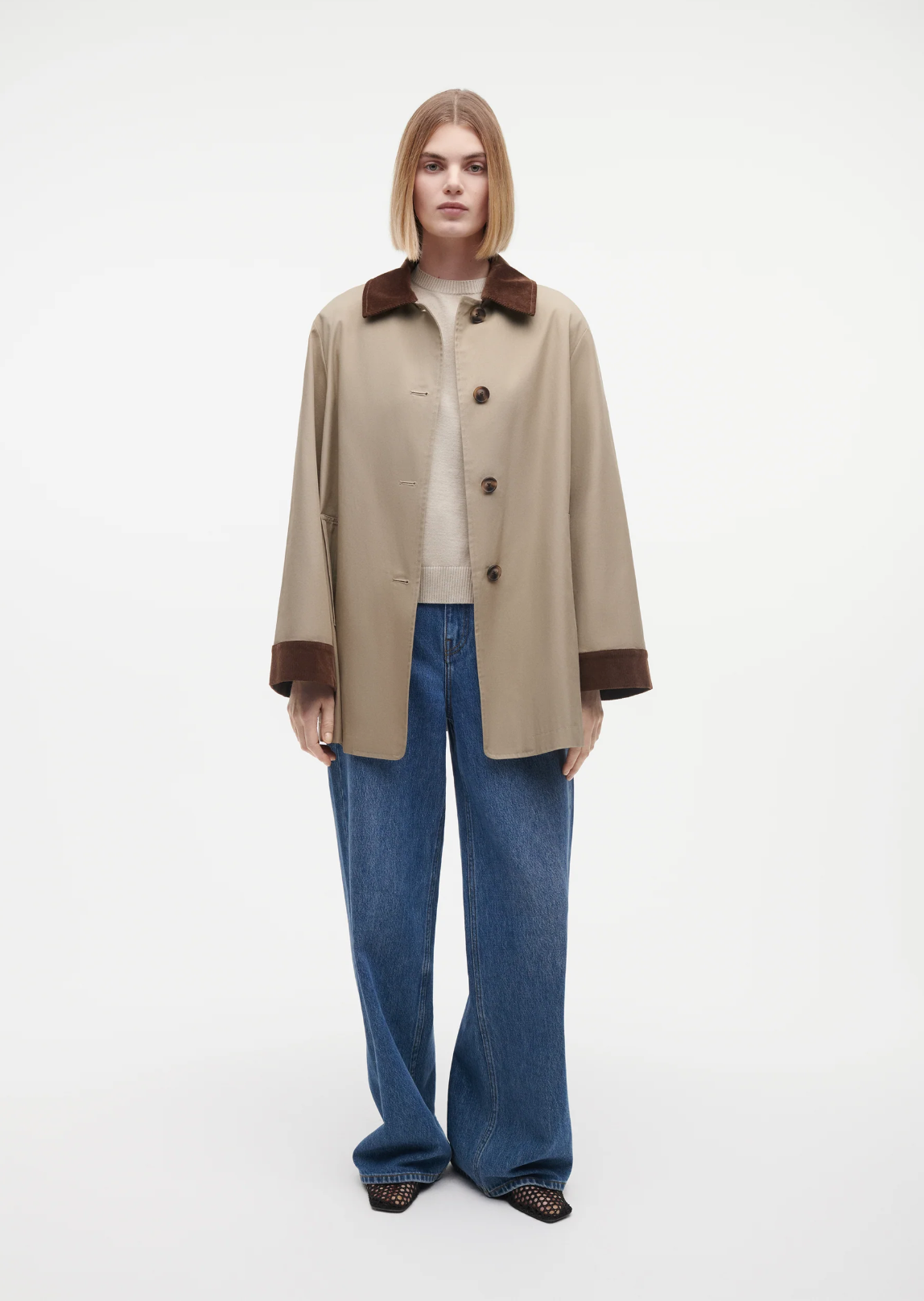Jakker | Fiora Cotton Twill Jacket Olive